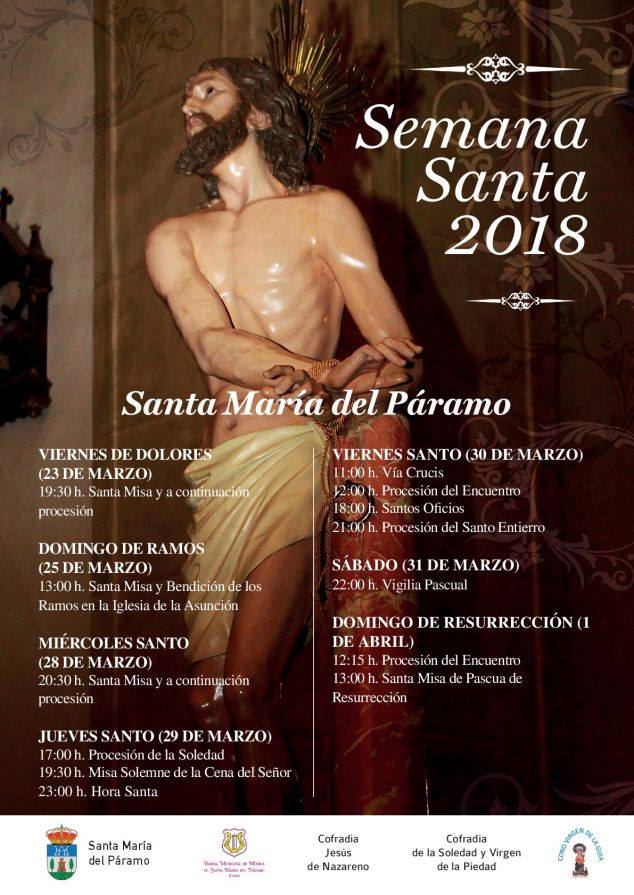 Semana Santa en Santa María del Páramo 2018 Santa María del Páramo